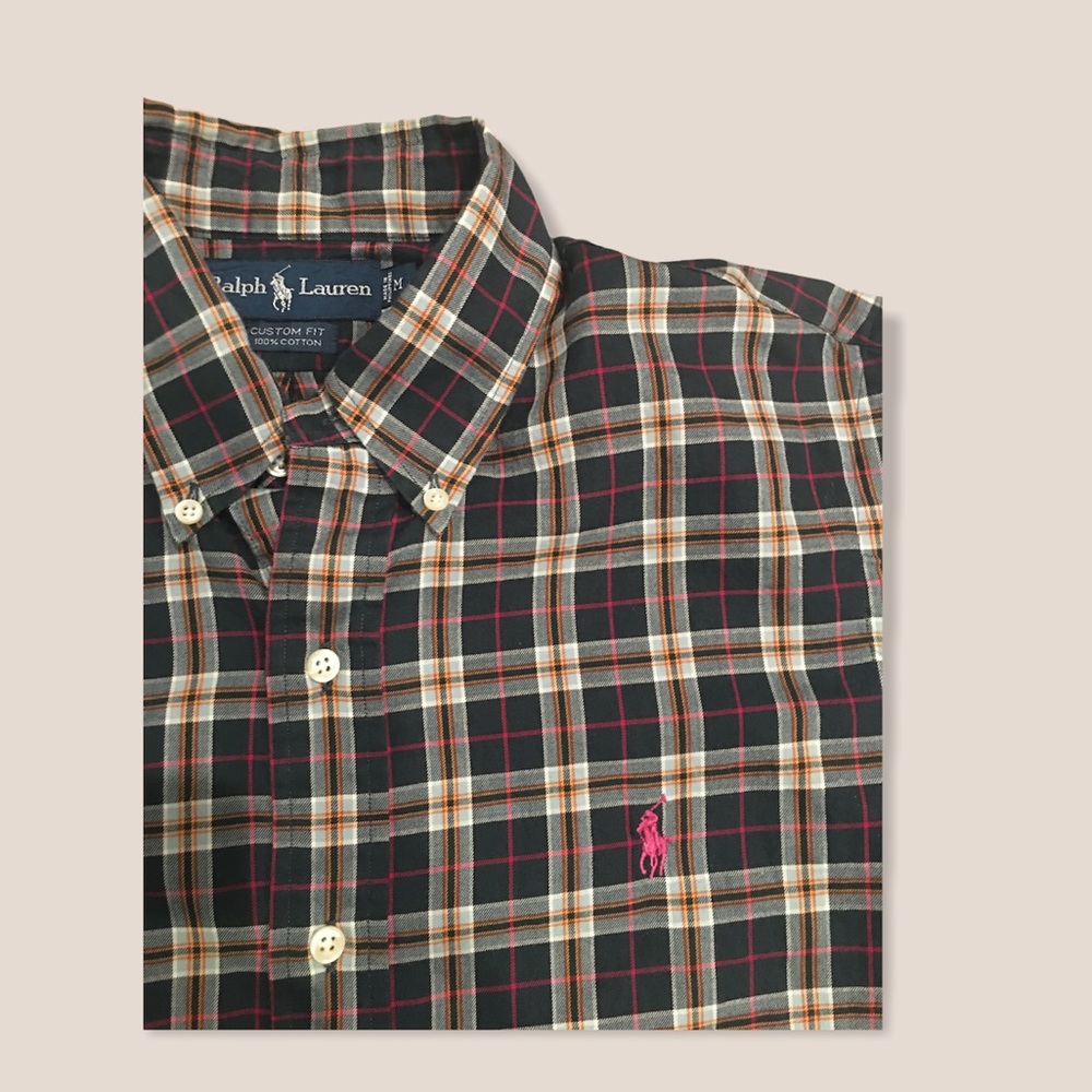 Ralph Lauren plaid button down shirt size medium